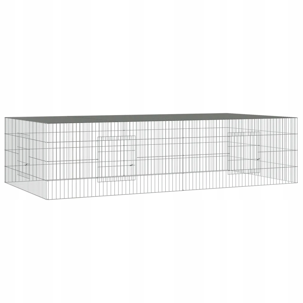 Levně Klec pro králíka 220x110x55 stříbrná