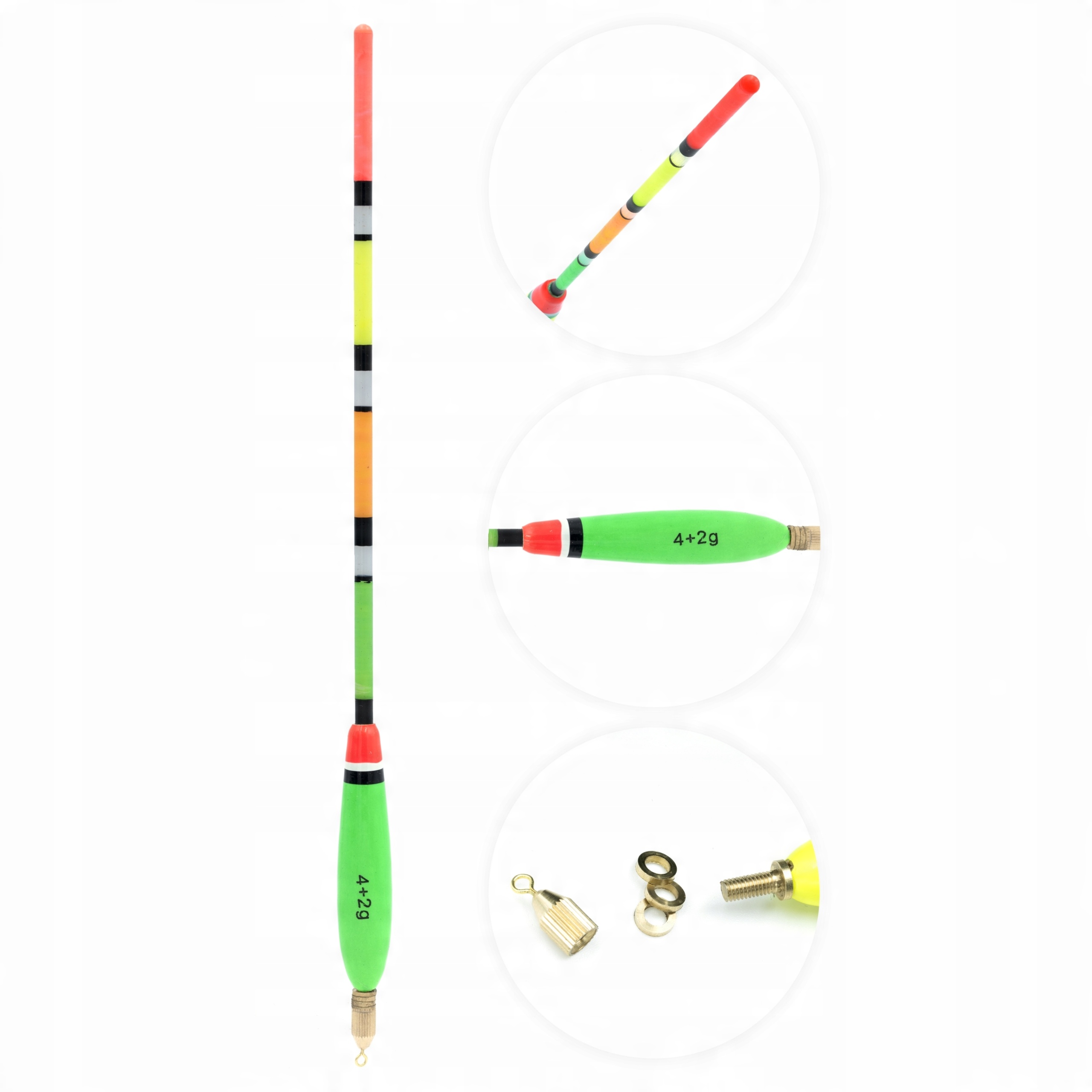 

Spławik Przelotowy Balsa 4+2G Zielony>