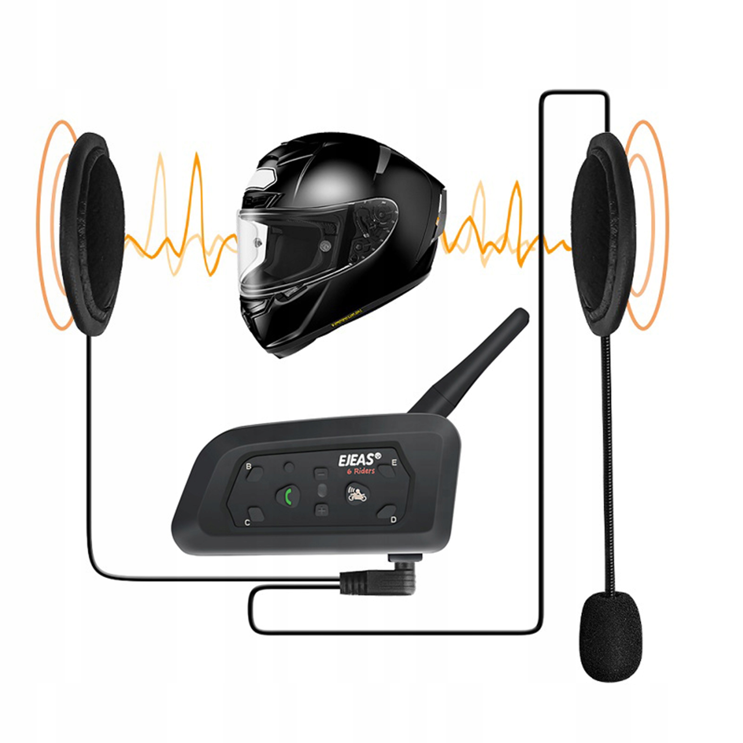 INTERKOM MOTOCYKLOWY EJEAS V6 PRO BLUETOOTH Model V6 PRO