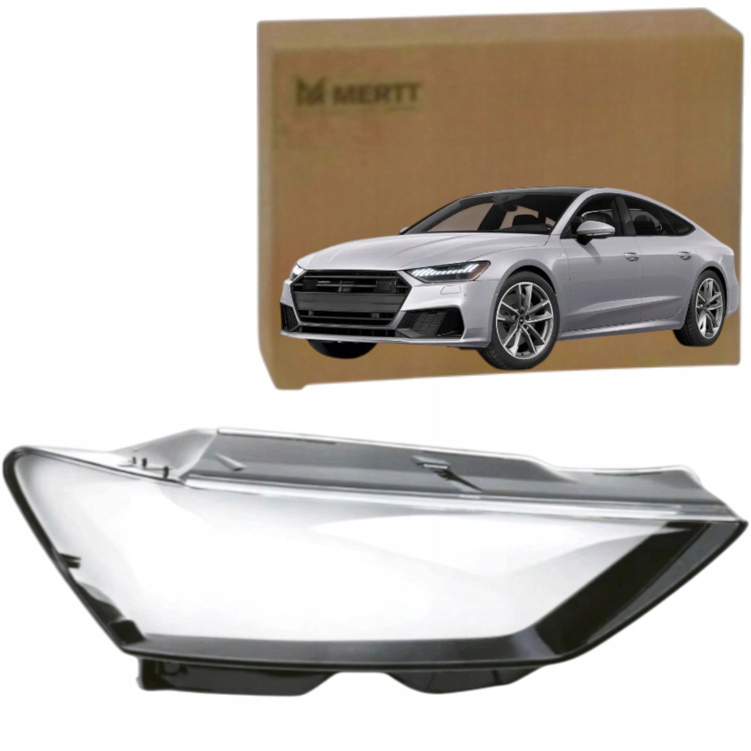 Pravý nový kryt předního světlometu sklo Audi A7 4K8 2018+