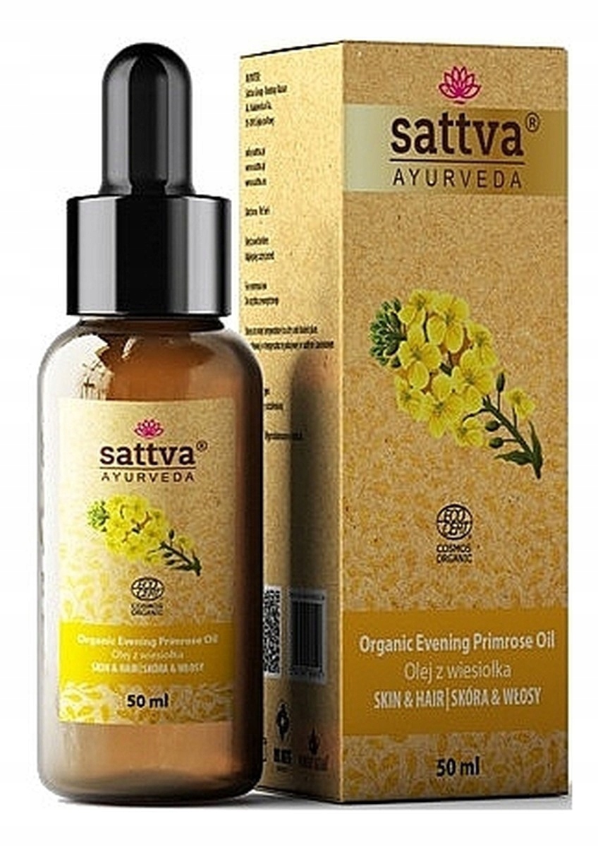 Ekologický olej z nočních semínek na obličej a vlasy – Sattva Ayurveda, 50