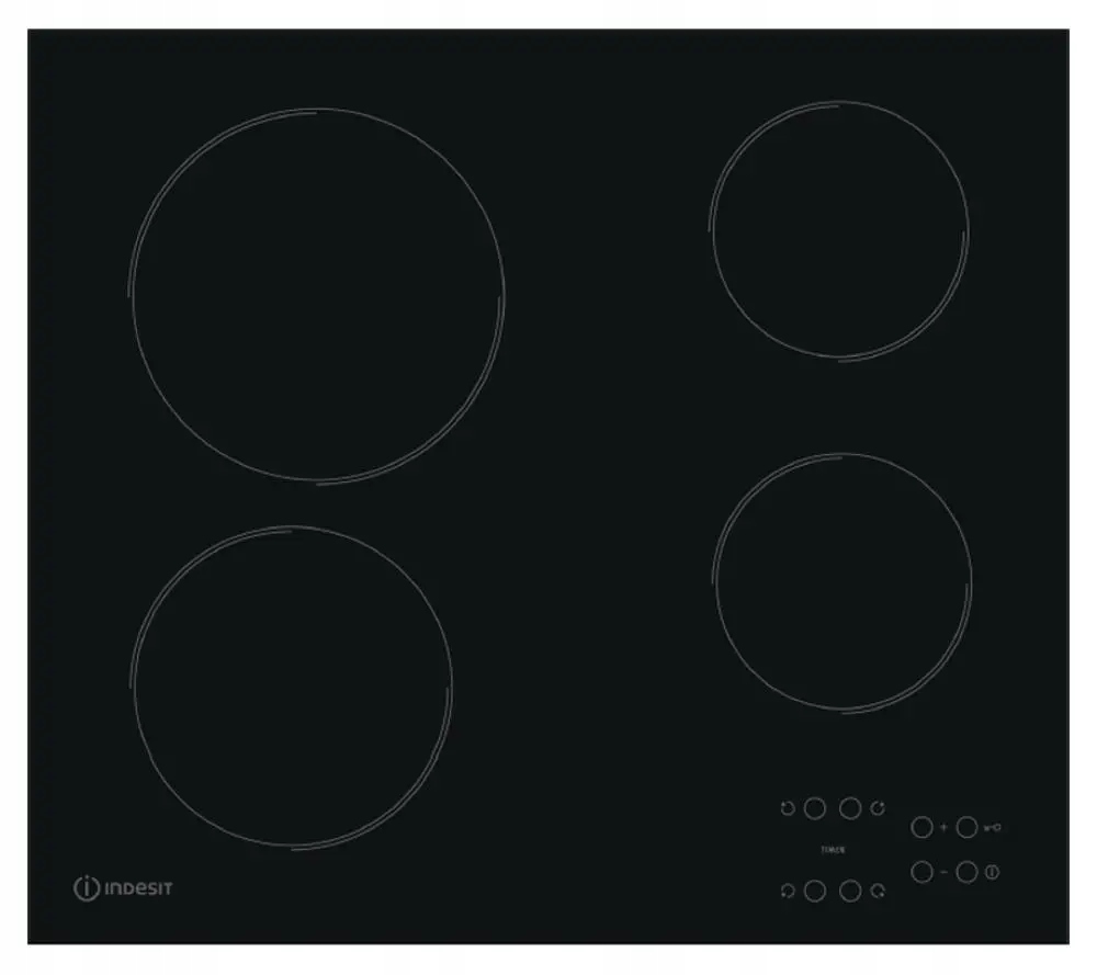 Płyta ceramiczna Indesit Aar 160 C 58cm 4 pola bez ramki timer