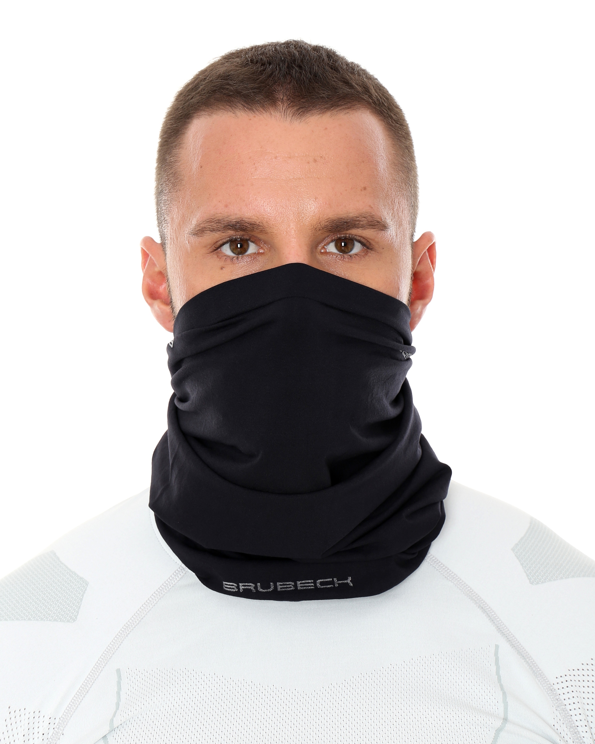 KOMIN TERMOAKTYWNY CHUSTA BANDANA OCHRONNA NA TWARZ BRUBECK UNISEX S/M Kolor czarny