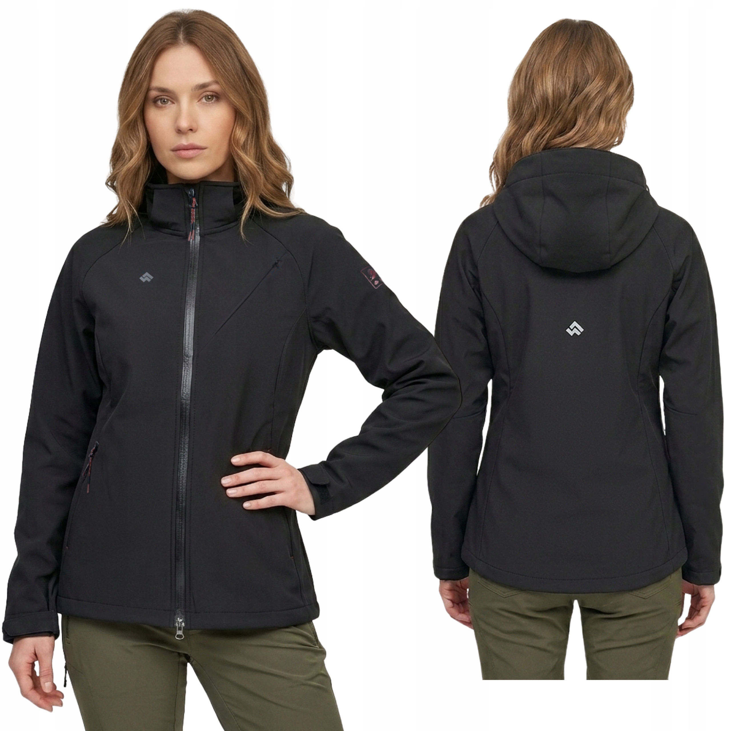 Kurtka damska softshell Alpinus Minthi Dwr z kapturem wodoodporna w góry M