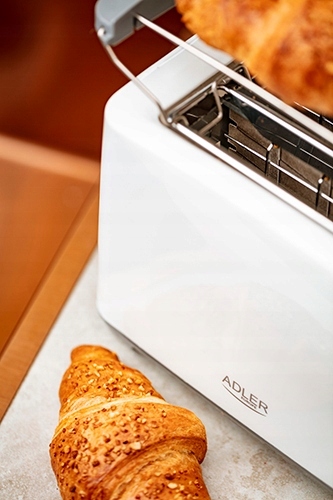 Toster AD 3216 2 kromki z rusztem do bułek 1000W biały