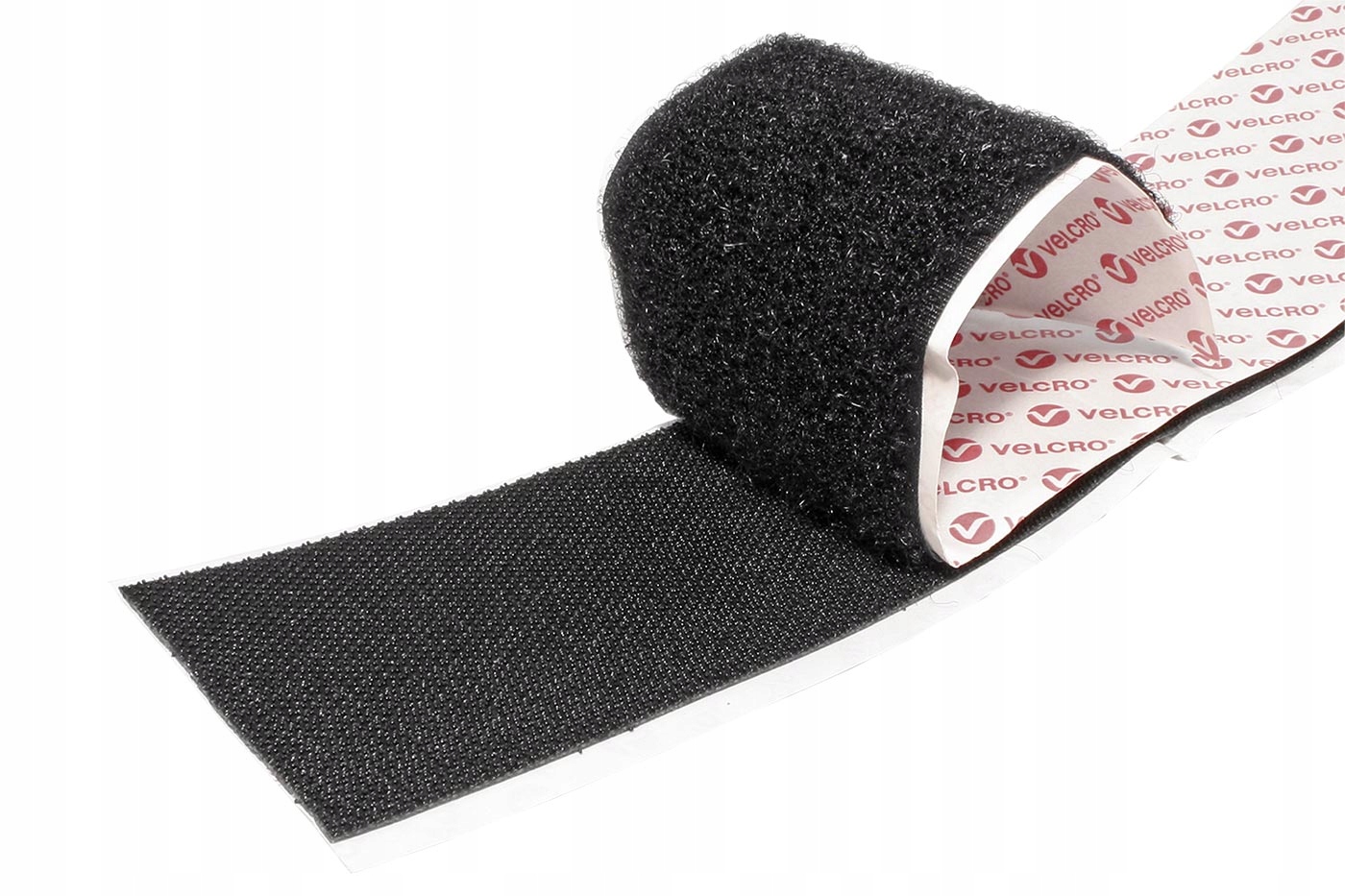 Velcro Páska se suchým zipem, extrémně pevná, nalepovací, 50mm x 5m, černá