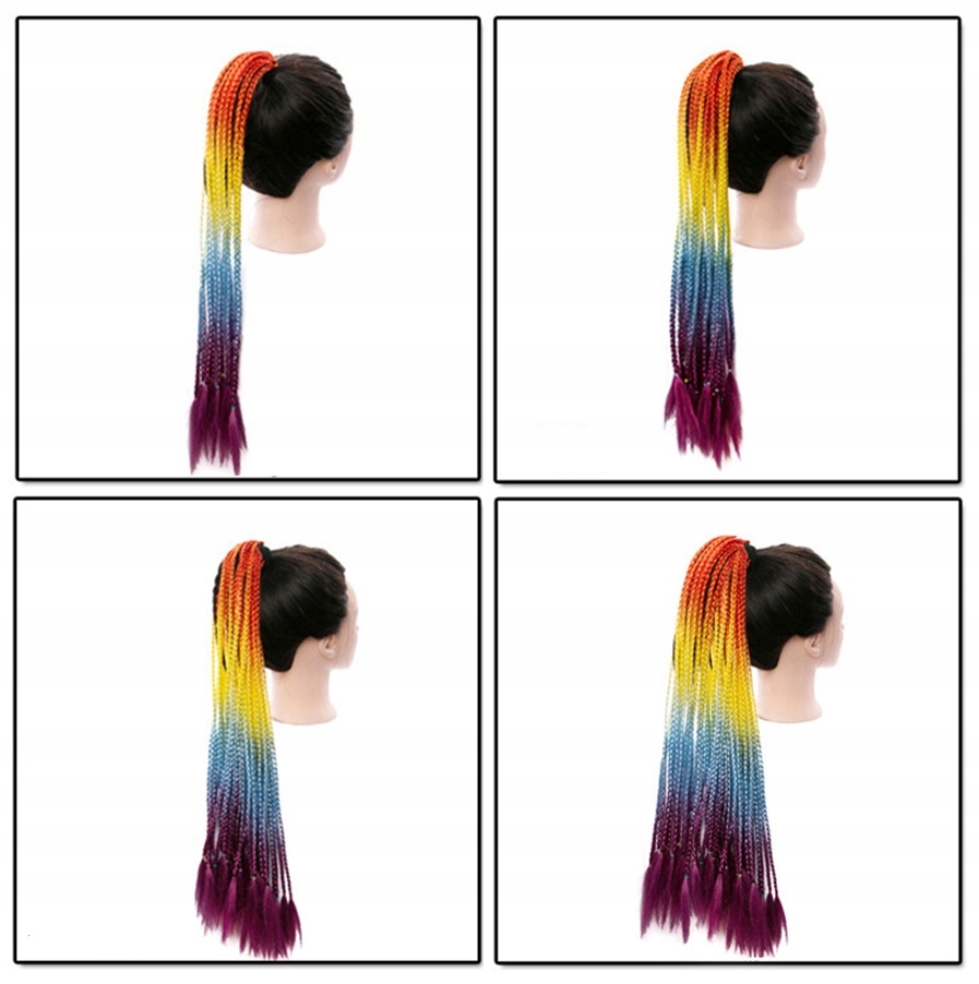 WŁOSY DOCZEPIANE OMBRE WARKOCZYKI NA GUMCE GRUBE Kod producenta MUWWLSWNG4D4