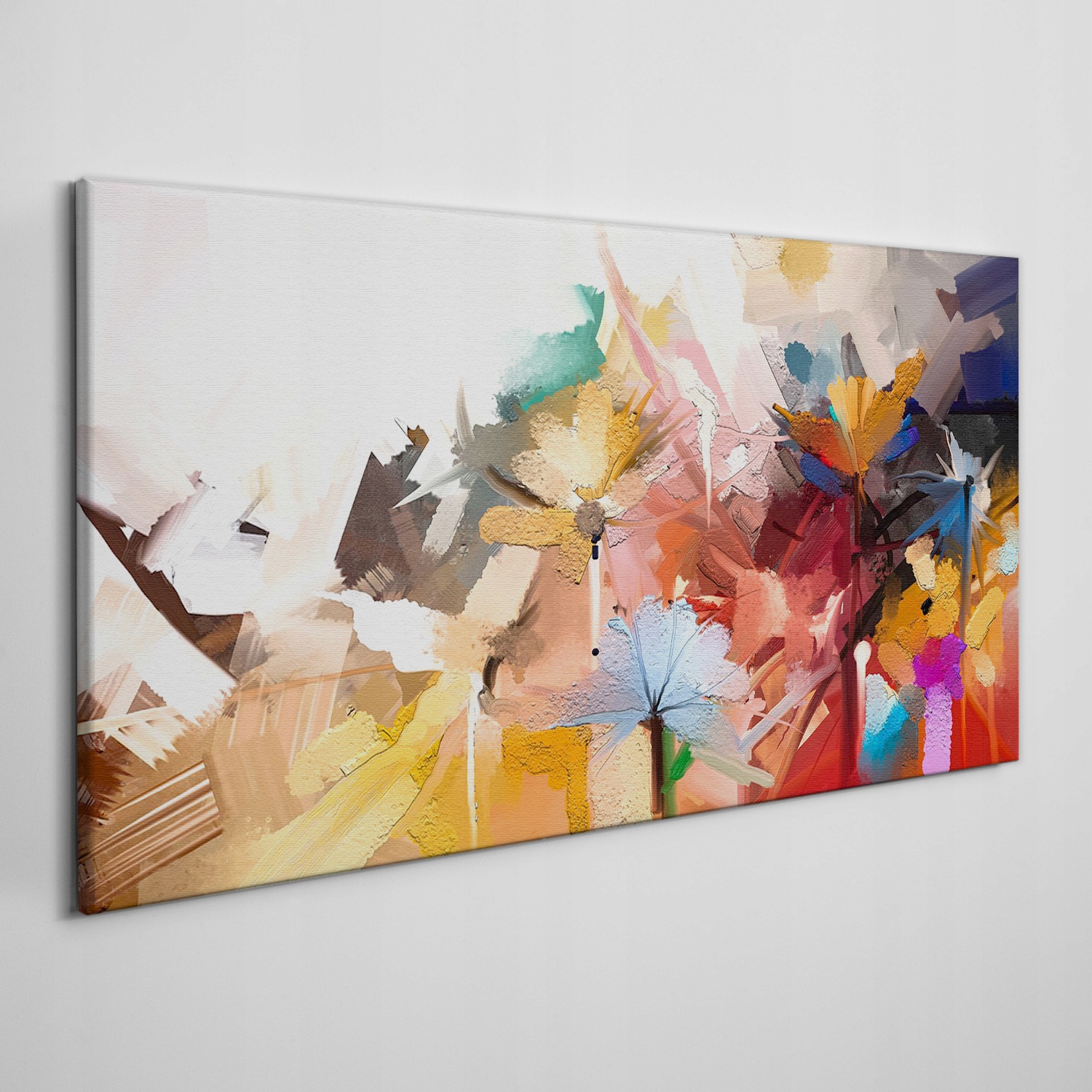 

Nowoczesny foto-obraz na płótnie Kwiaty 120x60 cm