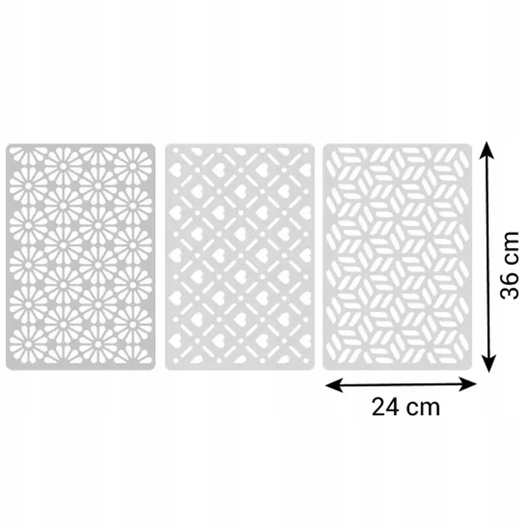 TESCOMA SZABLONY DO DEKORACJI OZDABIANIA ROLAD CIAST DELÍCIA 41x27cm Kod producenta 630138.00