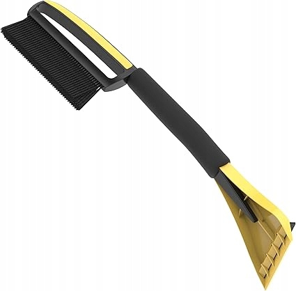 Kartáč na sníh 2 v 1 se škrabkou 50 cm Auprotec Ase 1 černo-žlutý