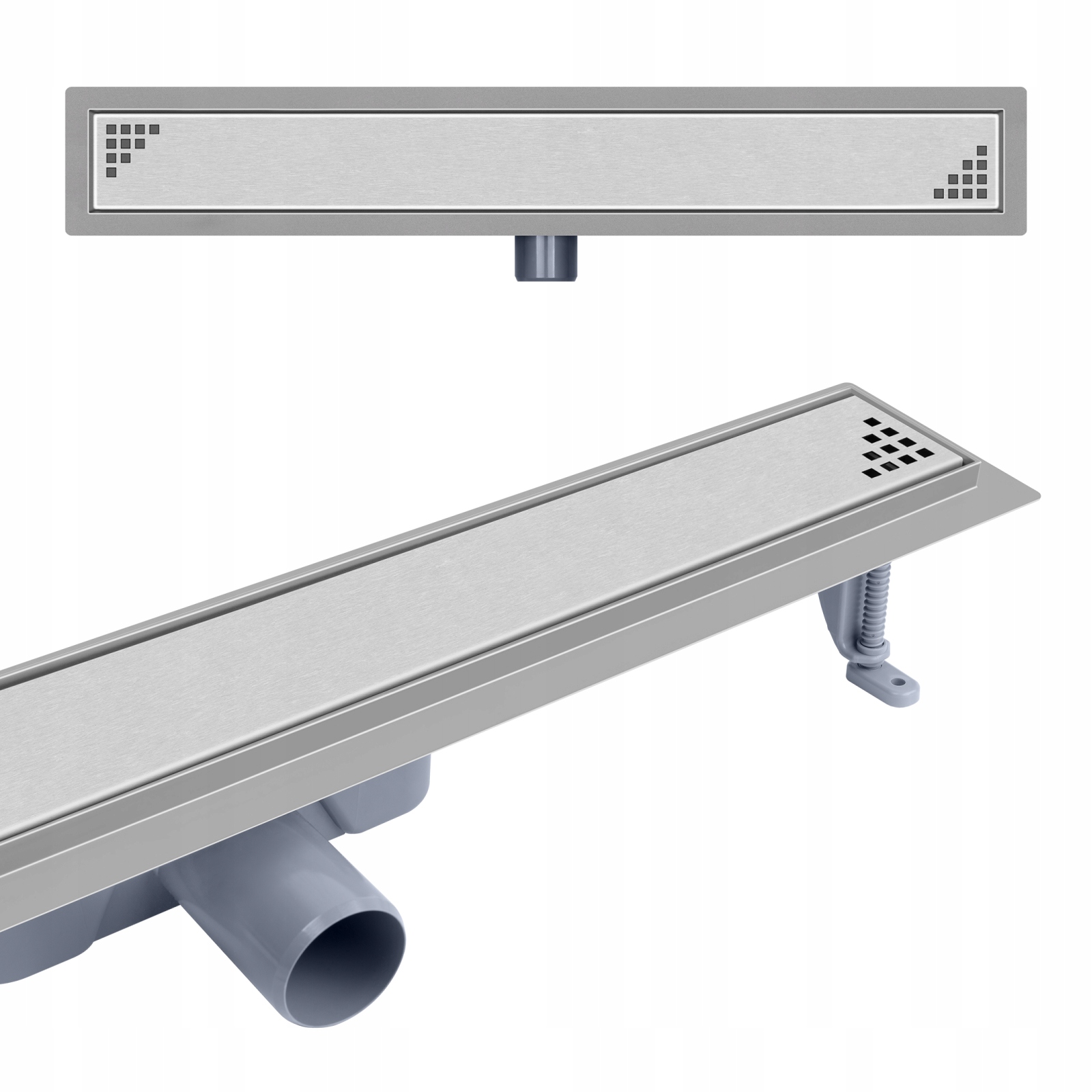 Odpływ liniowy Sl ruszt Quadro 90 cm stal nierdzewna Vogi