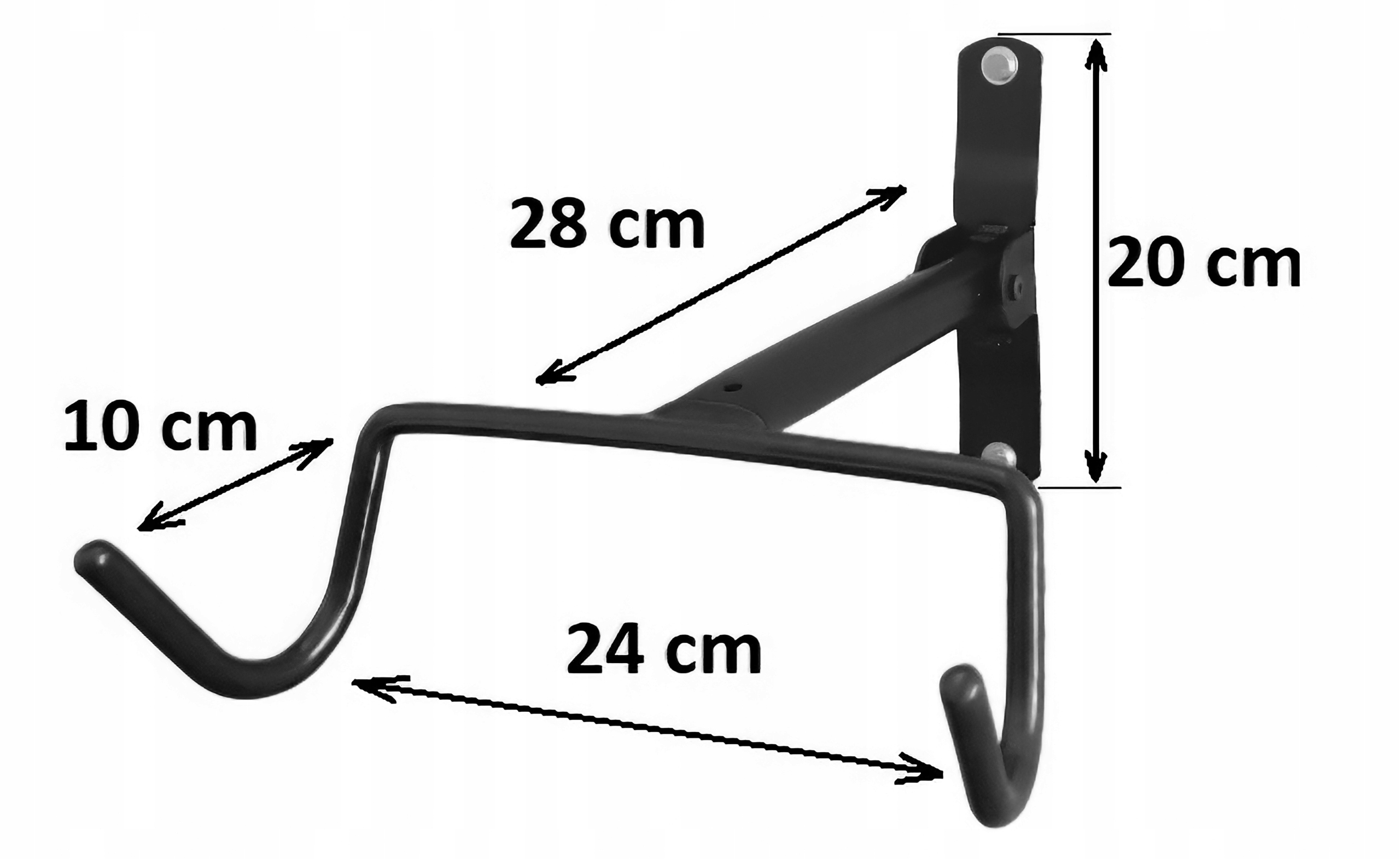 WIESZAK NA ROWER ŚCIENNY UCHWYT HAK ROWEROWY SKŁADANY METALOWY MOCNY Marka Inna marka