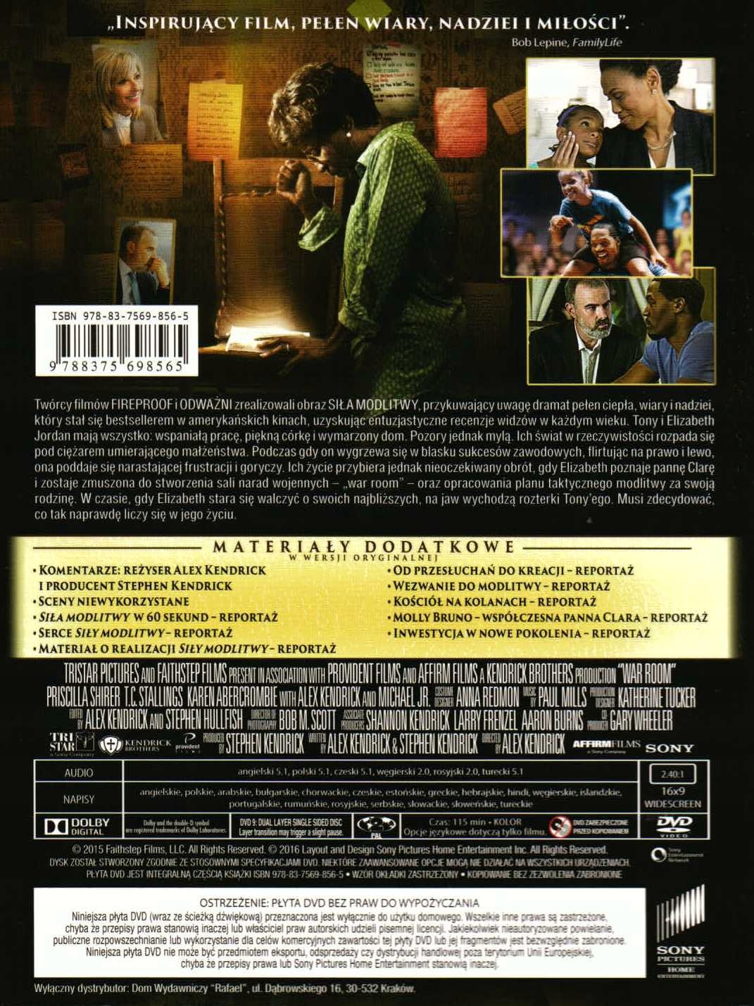 SIŁA MODLITWY, DVD, LEKTOR PL Gatunek dramaty