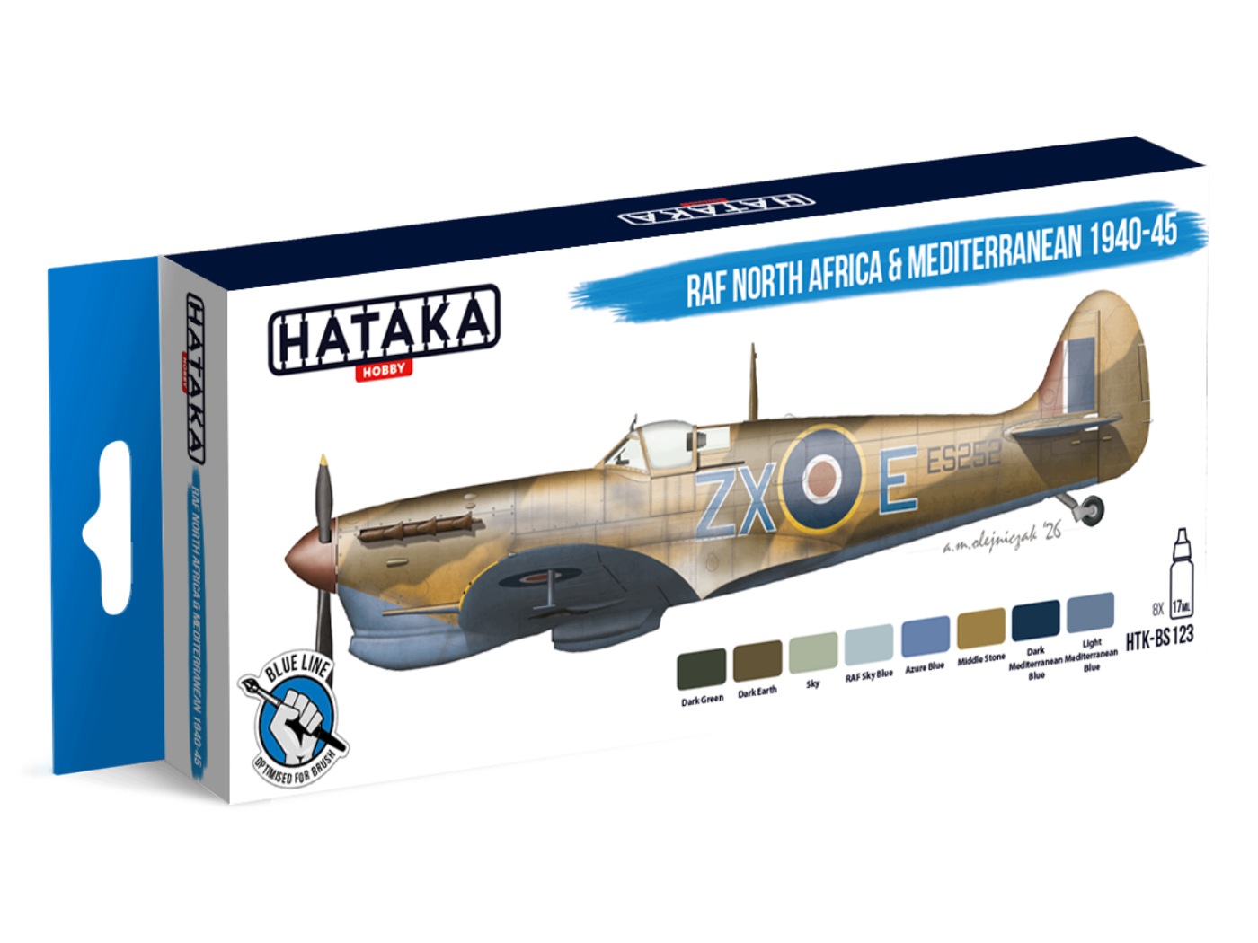 Sada akrylových barev Raf North Africa & Mediterranean HTK-BS123 Hataka