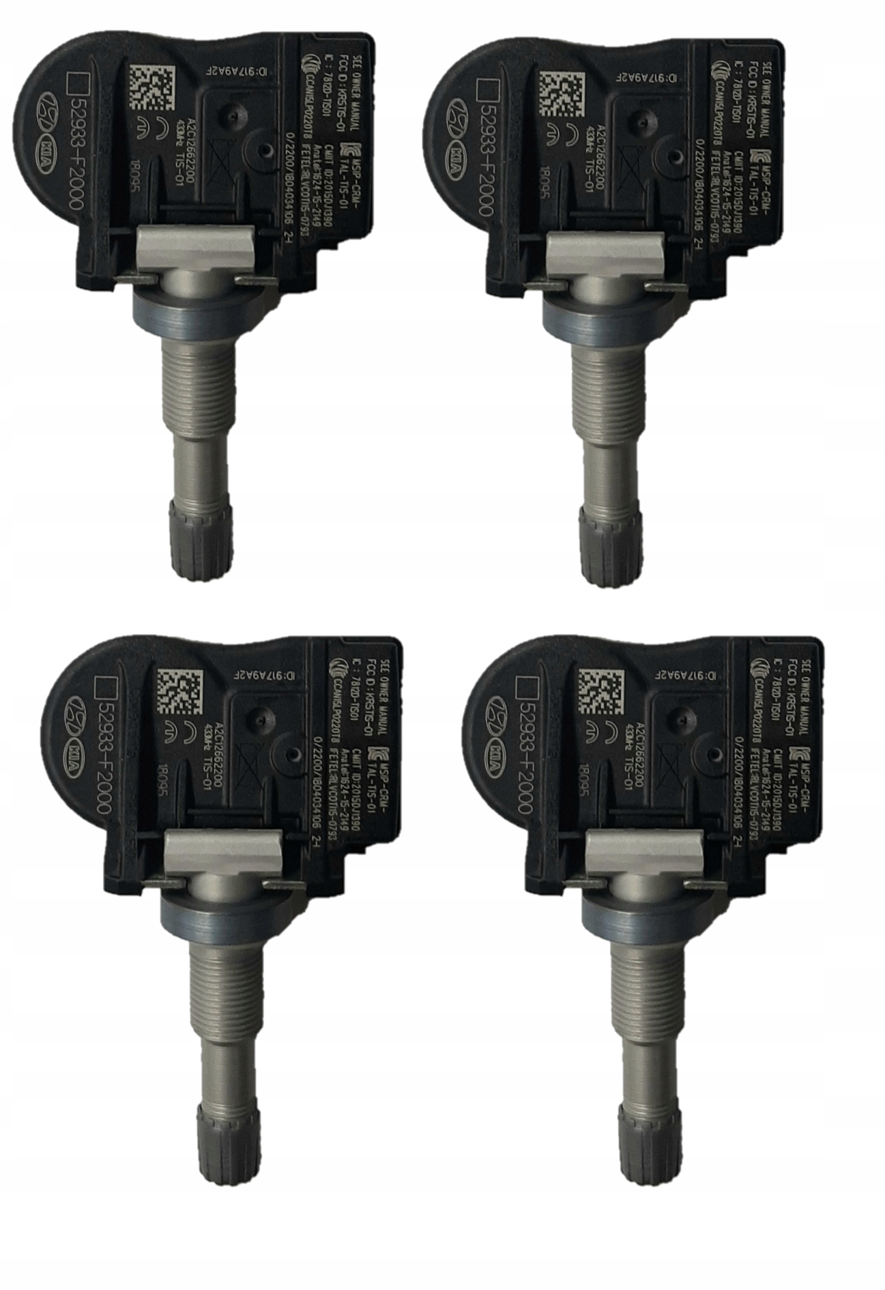 КОМПЛЕКТ ДАТЧИКОВ TPMS 4 ШТ. HYUNDAI НЕСКОЛЬКО МОДЕЛЕЙ