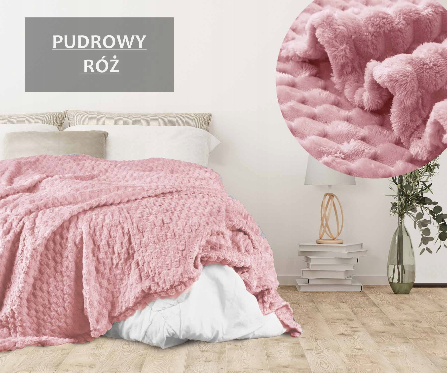 KOC NARZUTA NA ŁÓŻKO 200X220 GRUBY PLED NA KANAPĘ NAROŻNIK NA PREZENT Szerokość produktu 200 cm