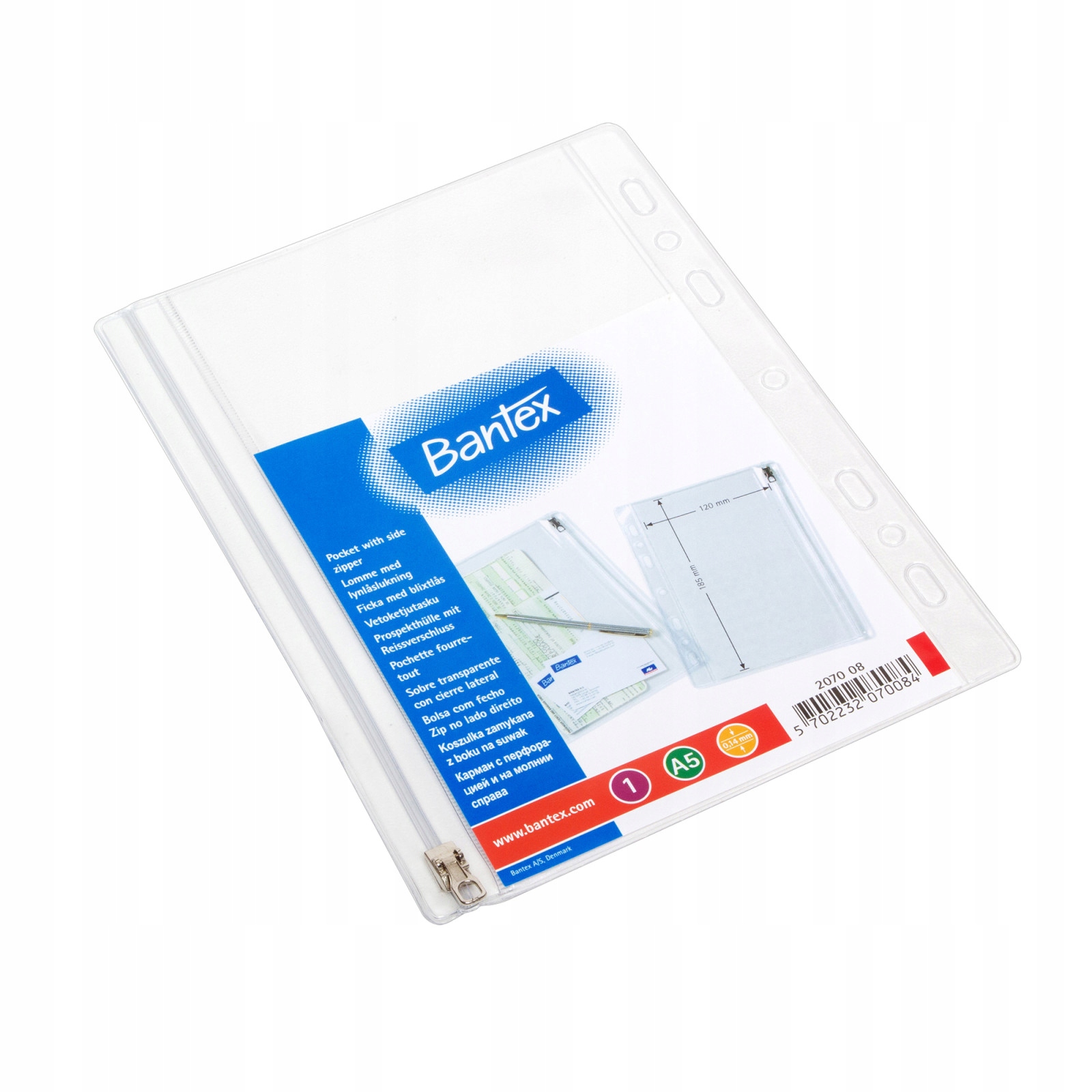 

Koszulki na suwak Bantex A5 europerforacja 1szt