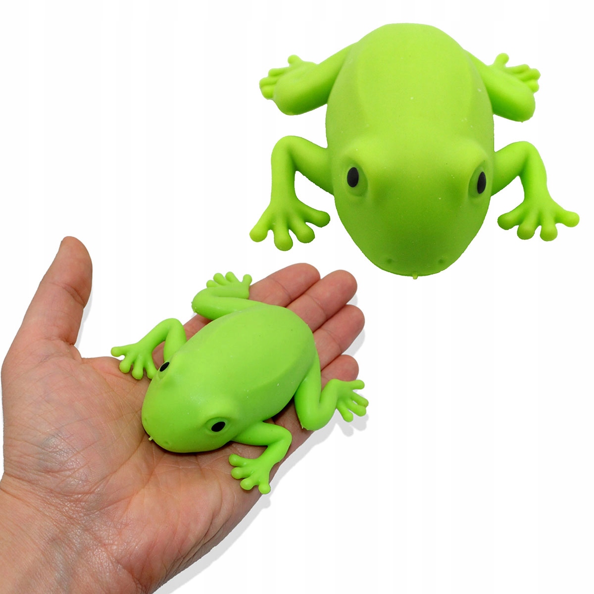 GNIOTEK ŻELOWY ŻABA KOLOROWA ANTYSTRESOWA SENSORYCZNA SQUISH PRANK ŻART