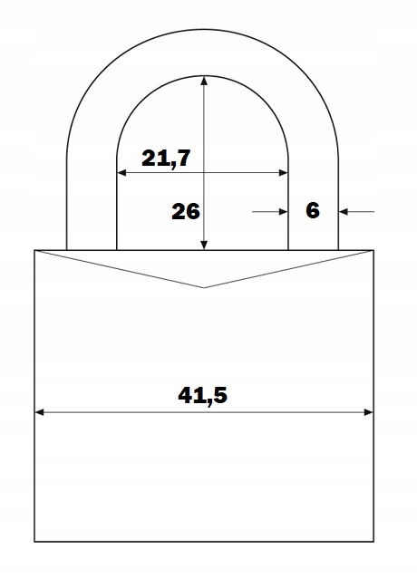 KŁÓDKA JARZMOWA SZYFROWA ABUS 40 MM FIOLETOWY Marka Abus