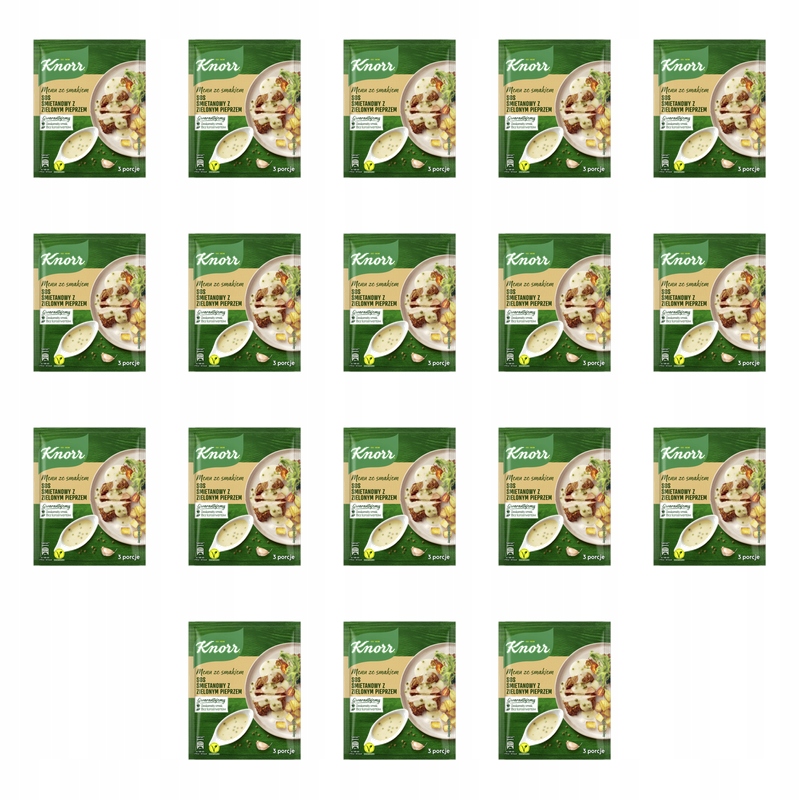 Knorr sos śmietanowy z zielonym pieprzem 30 g X18