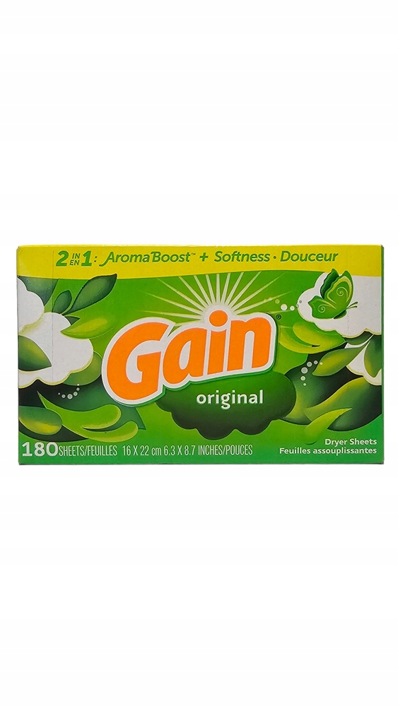 Levně Vonné ubrousky do sušiček 180ks Gain Original Dryer Sheets
