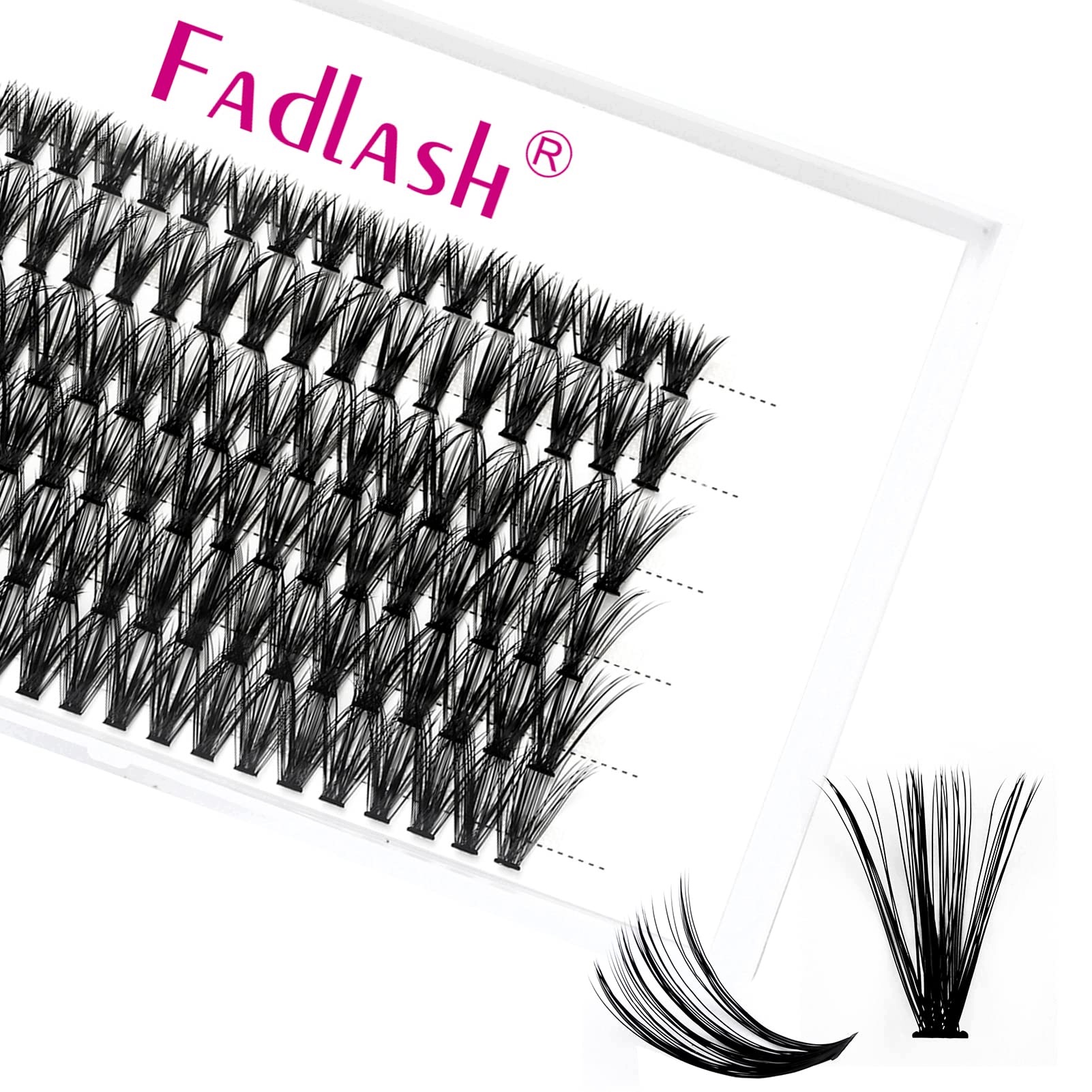 Pupínky umělých řas černé D Curl 12 Mm 40D 6 Tack Fadlash