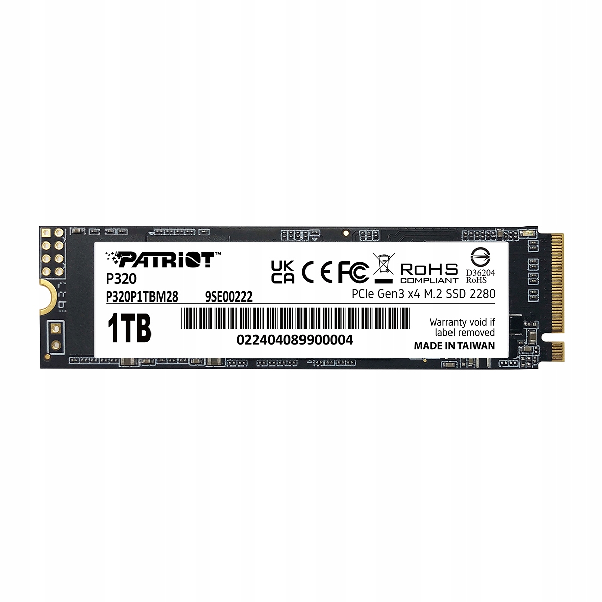 Patriot P320/ 1TB/ Ssd/ M.2 NVMe/ 5R P320P1TBM28