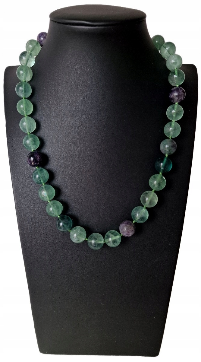 Fluoritový Přírodní Náhrdelník Géniový Kámen Velké Kameny Thuder Bay