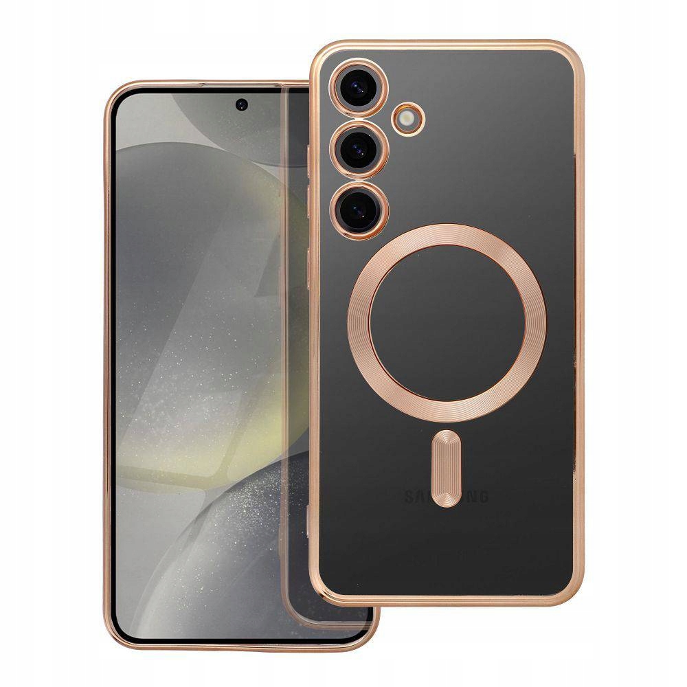 Etui Electro Mag Cover Kompatybilny do Magsafe Do Samsung S24 Plus Złoty