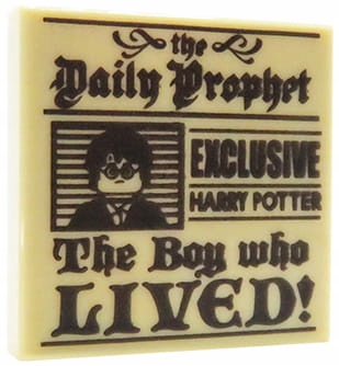 

Lego płytka 2x2 z nadrukiem gazeta Harry Potter