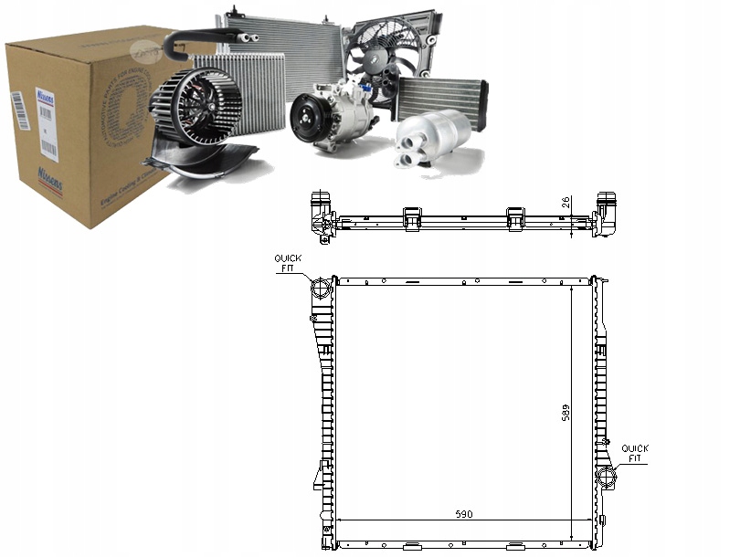 NISSENS CHŁODNICA SILNIKA NIS, 60789A