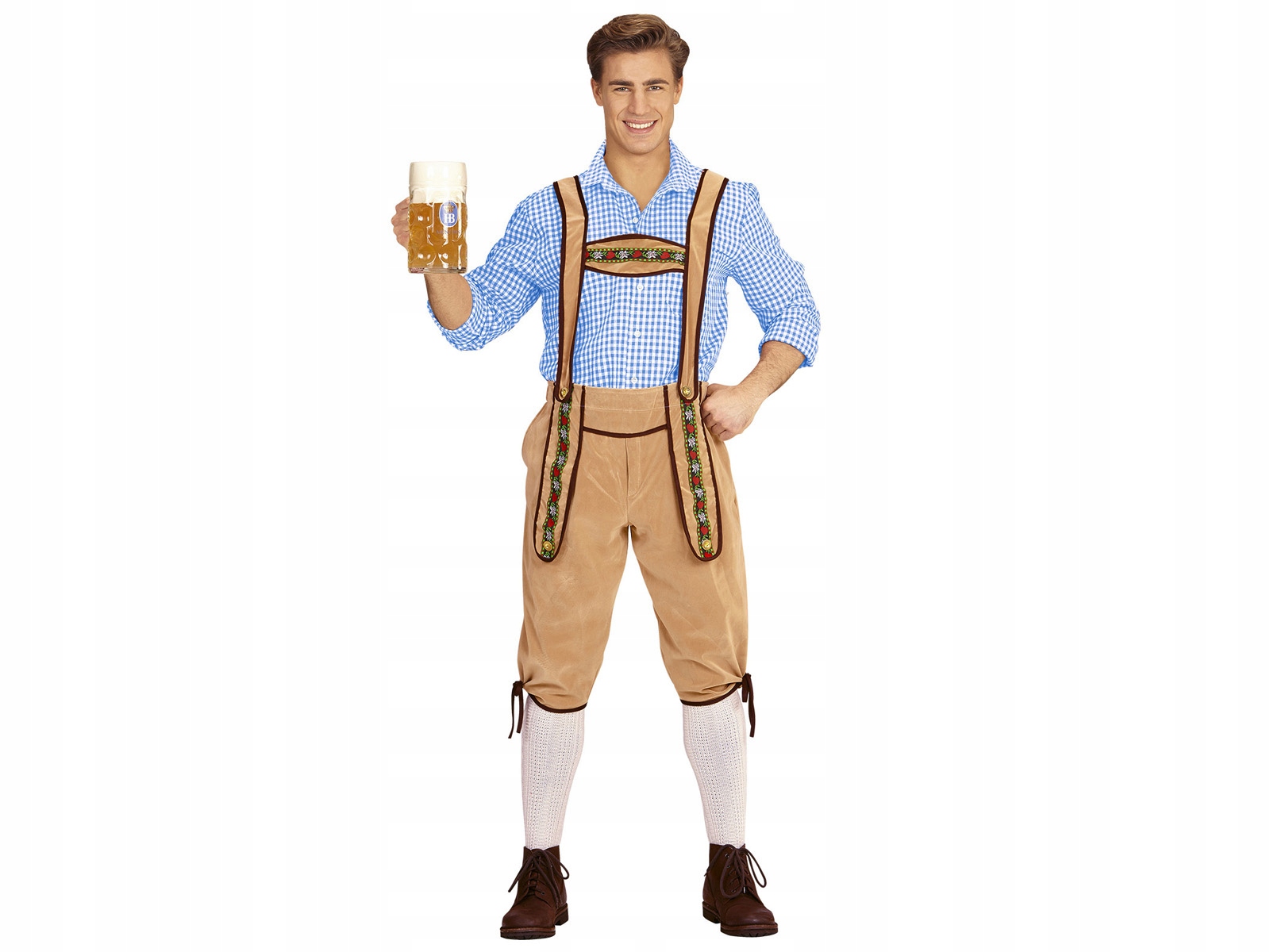 Kalhoty Kostým Oktoberfest Bavorský vel M/L