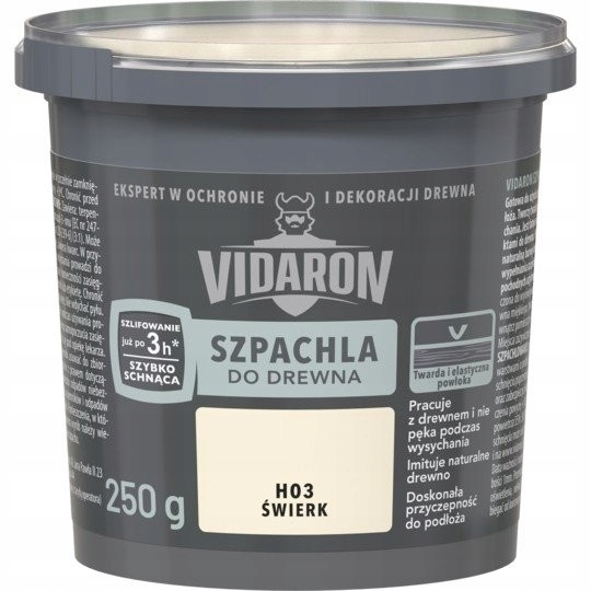 

Vidaron Szpachla do Drewna 0,25kg Świerk H03
