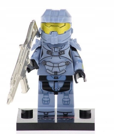 

klocki figurka Halo Spartan niebieski kompatybilne