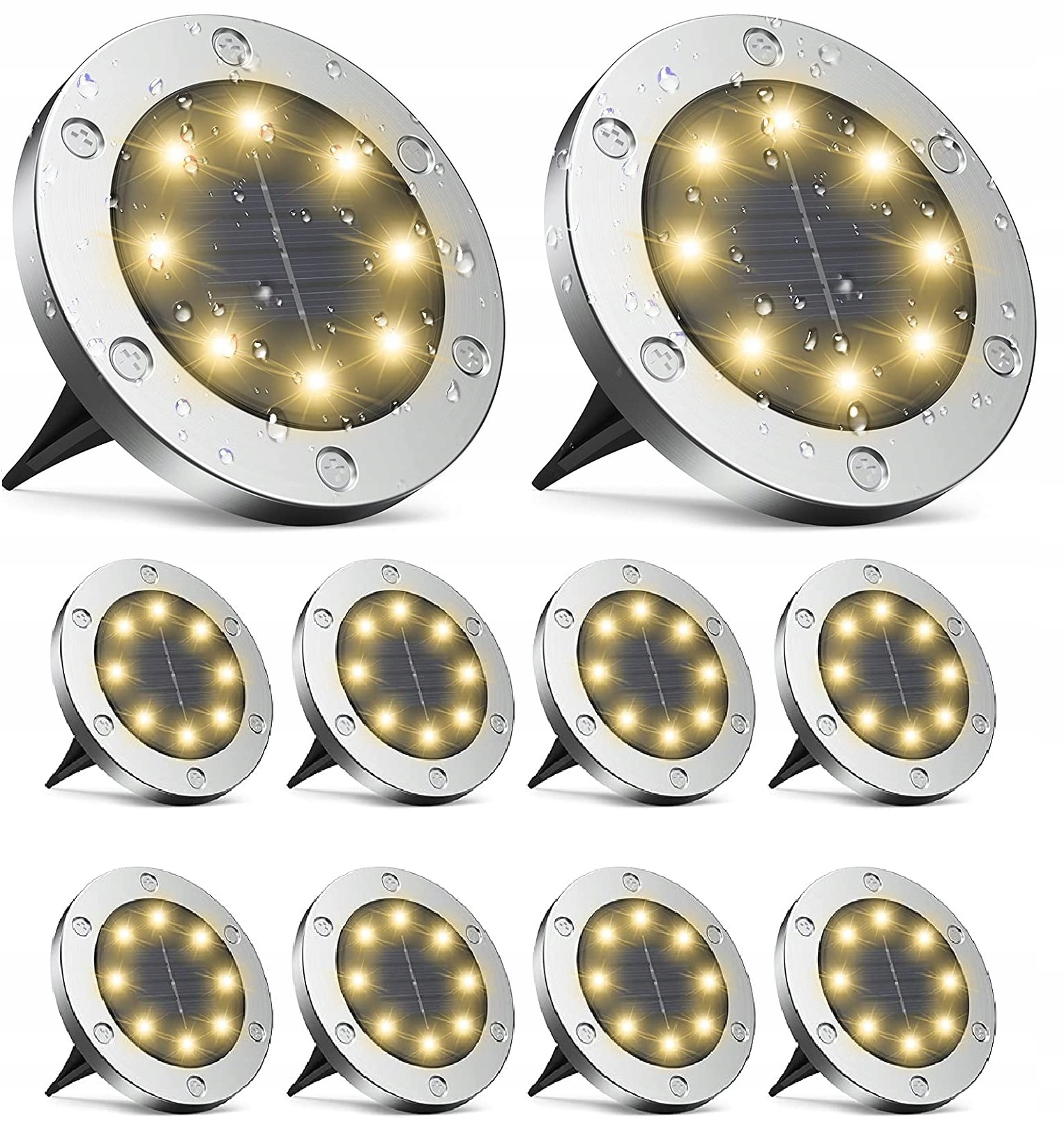

Lampa Solarna Led Ogrodowa Solarne Lampki 10 szt