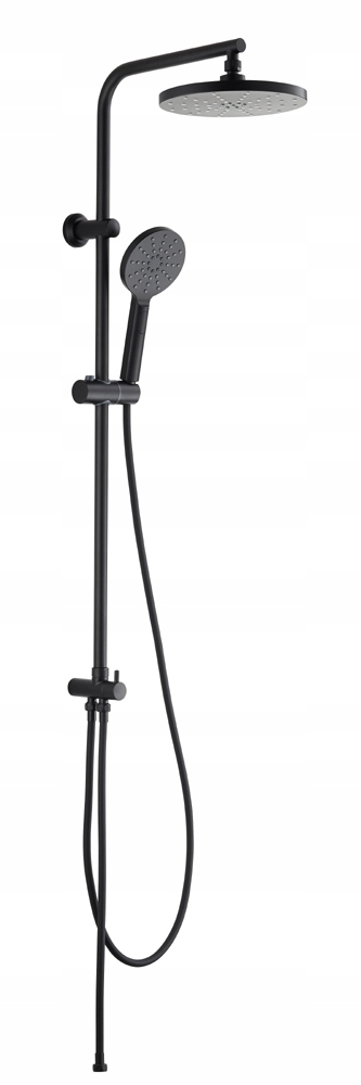 Aqbau sprchová súprava Globo čierna s okrúhlou sprchovou sprchou