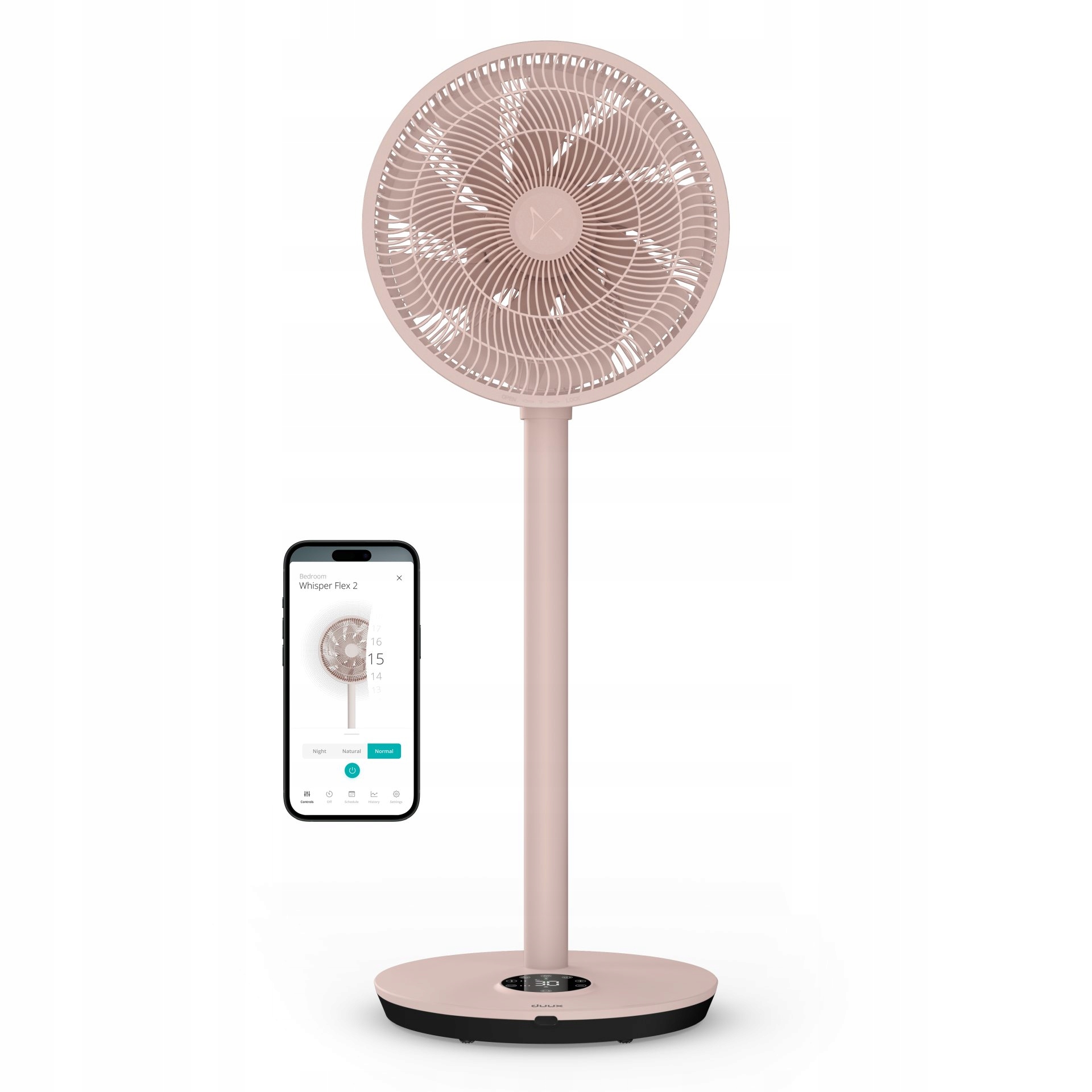 Duux DXCF100 Whisper Flex 2 Smart Ventilátor, broskyňa