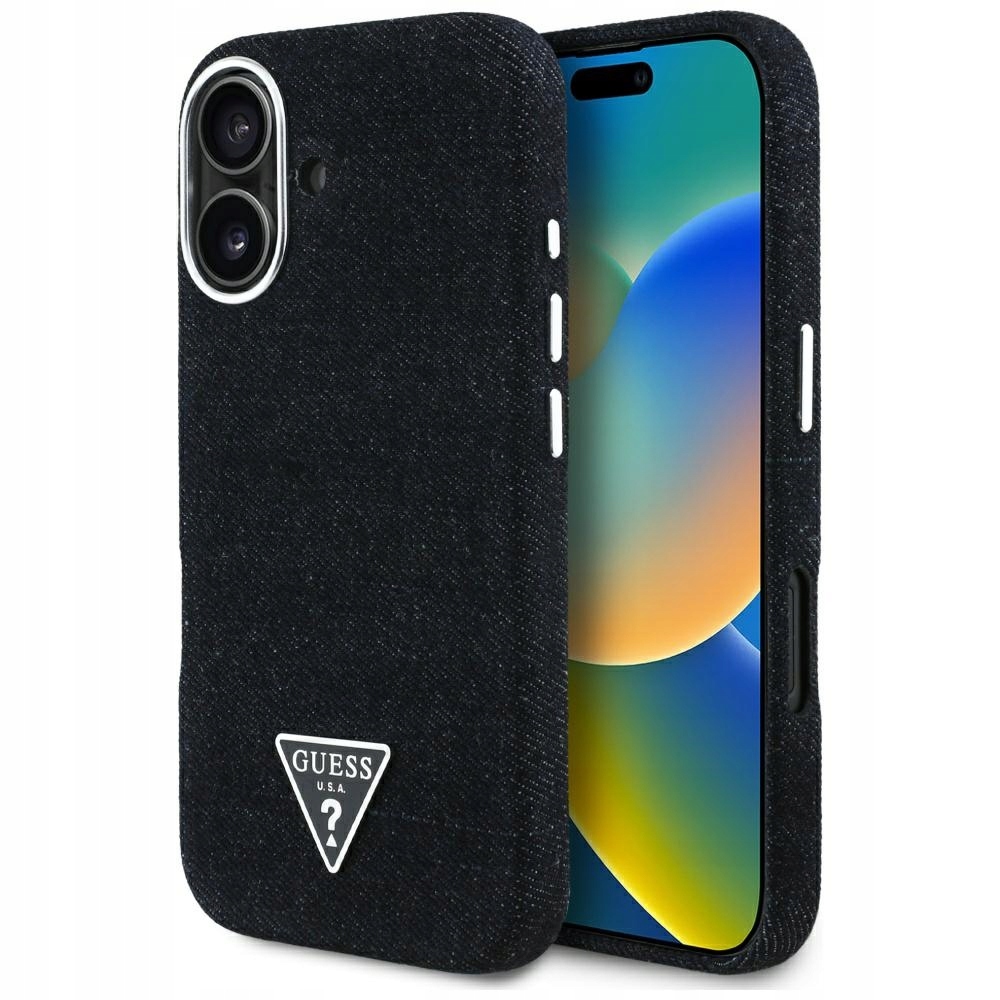 Guess Zadní Kryt pro Apple iPhone 16 černý