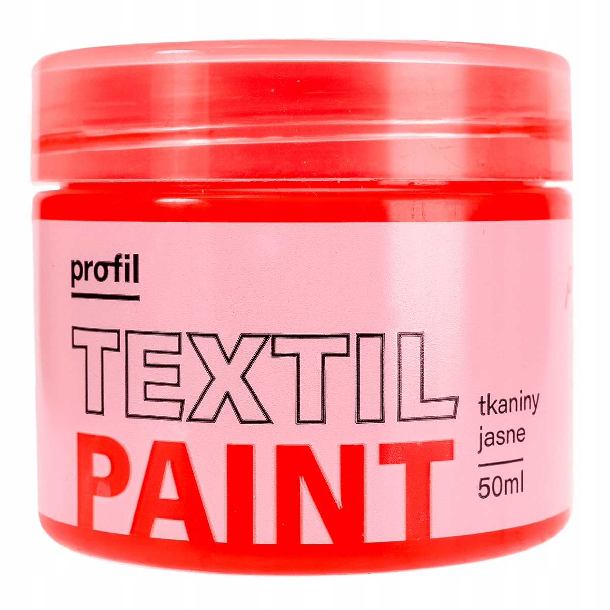 

Farba do tkanin jasnych Profil 50ml czerwony fluo