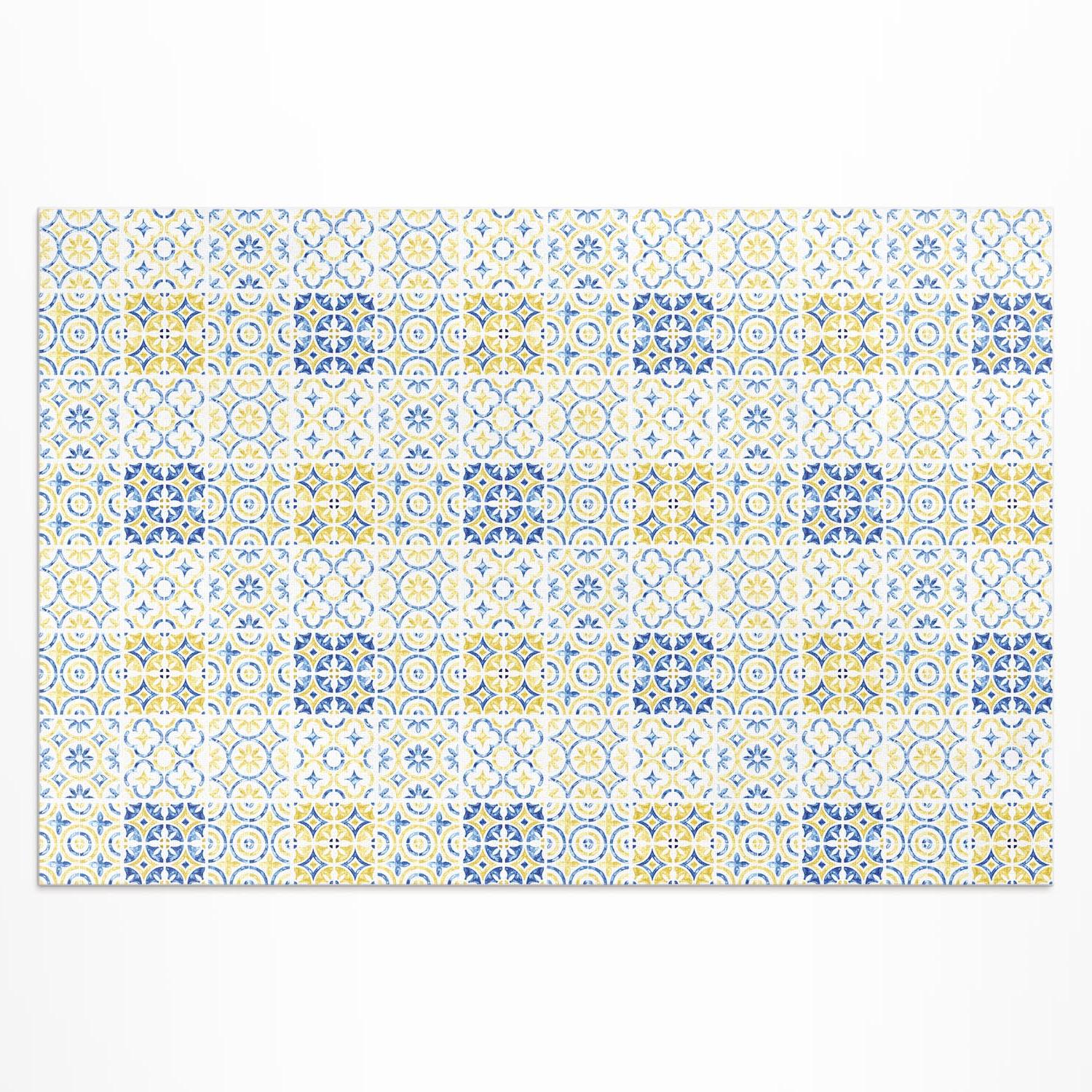 Vinylový venkovní chodník Španělská mozaika, vzorované dlaždice, 60 x 90 cm