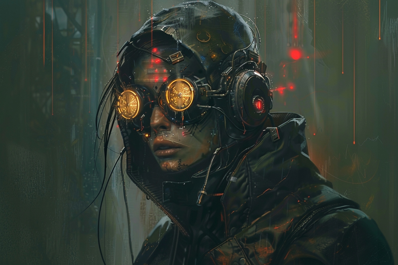 Obraz Na Plátně Canvas Portrét Postavy Cyberpunk Sci-fi Dystopia 120x80
