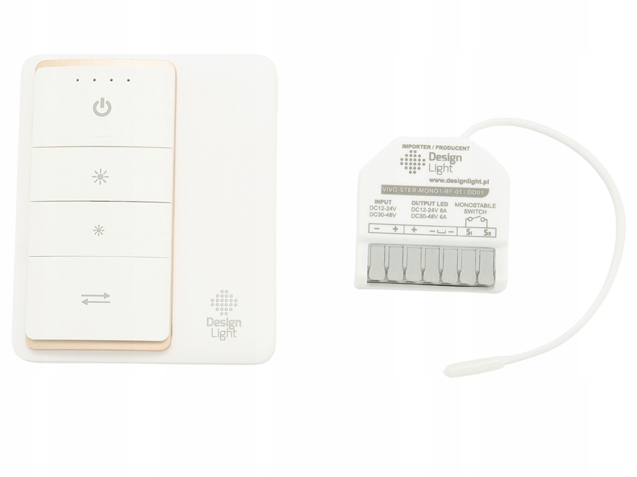 Dálkový Vypínač Stmívač Ovladač Sada Vivo Led Rf 96-288W 12-48V