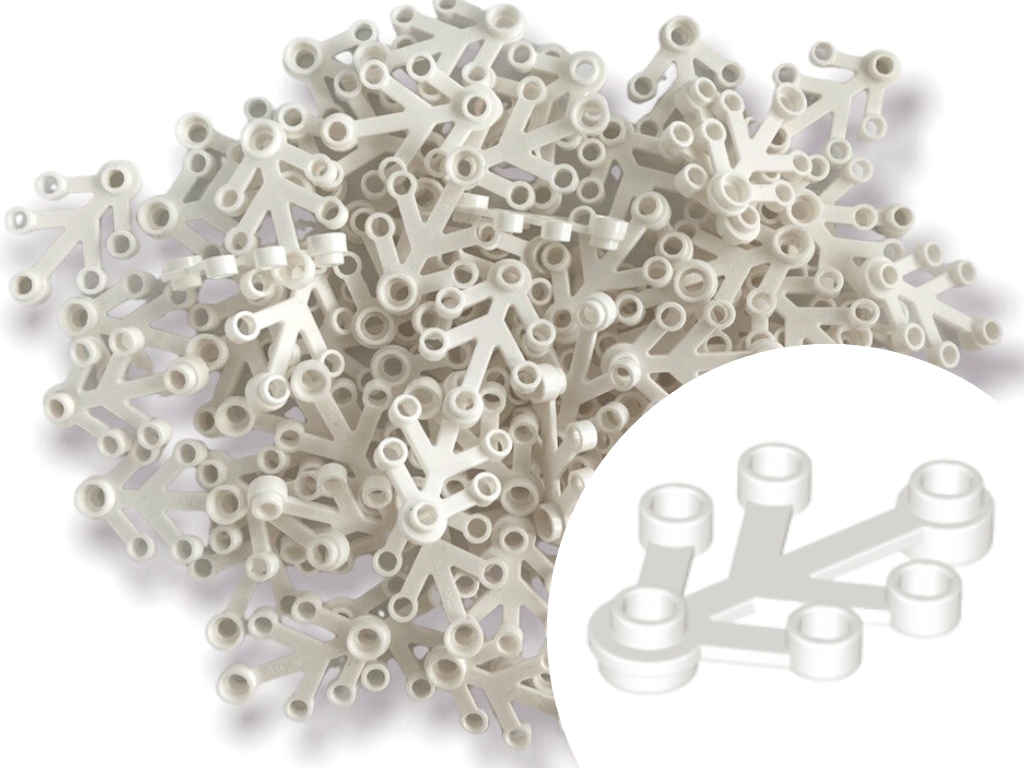 

Lego 2423 Roślina Liść Kwiat Biały White 10szt