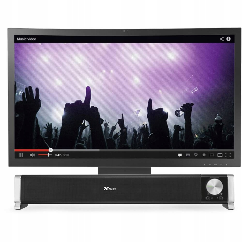 Głośnik komputerowy SOUNDBAR Trust USB AUX 3.5mm Model 21046