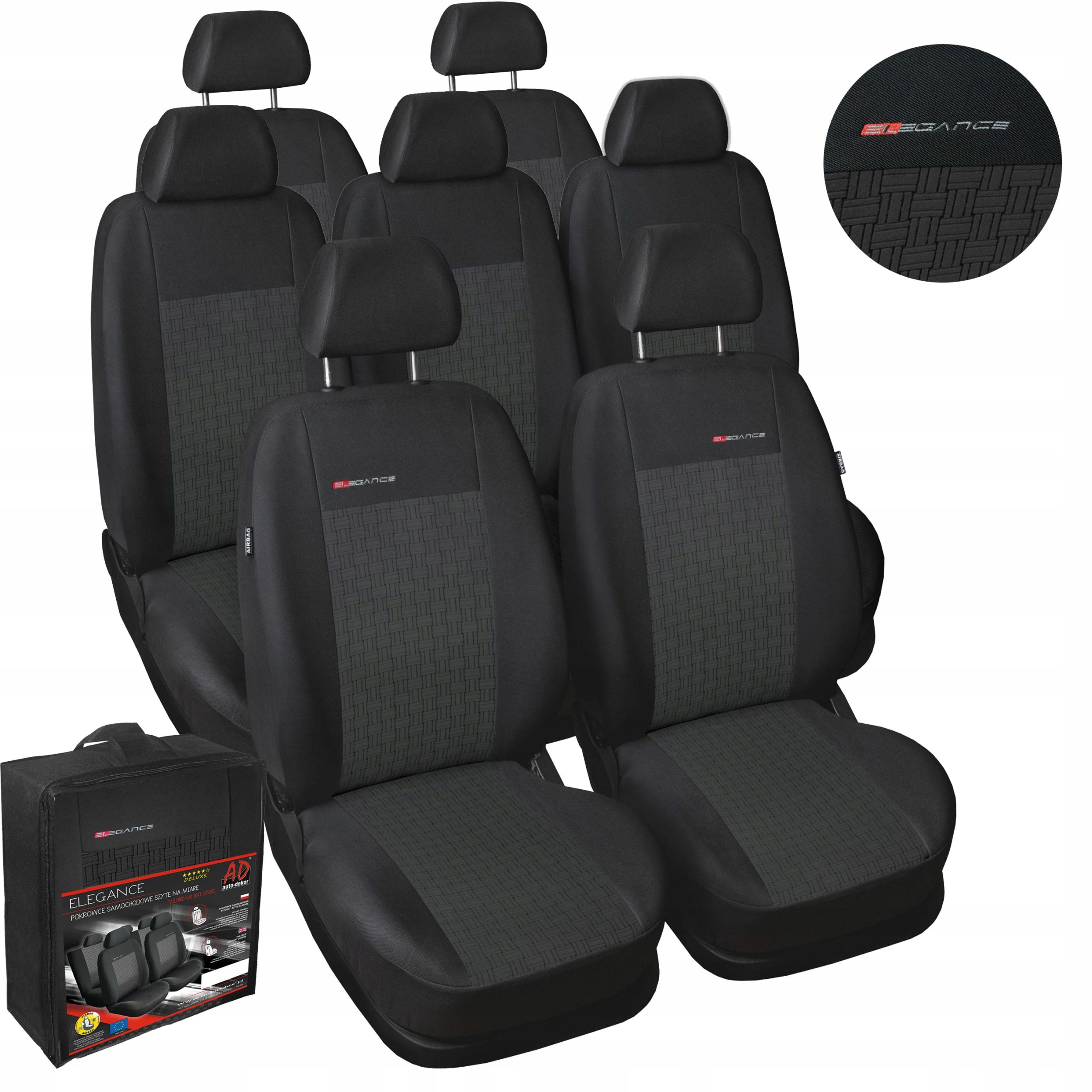 Pokrowce Miarowe do Vw Sharan II 7os. 2010-2022r. P1