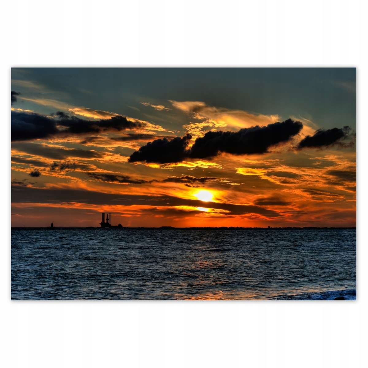 Plakáty 200x135 Západ slunce nad mořem