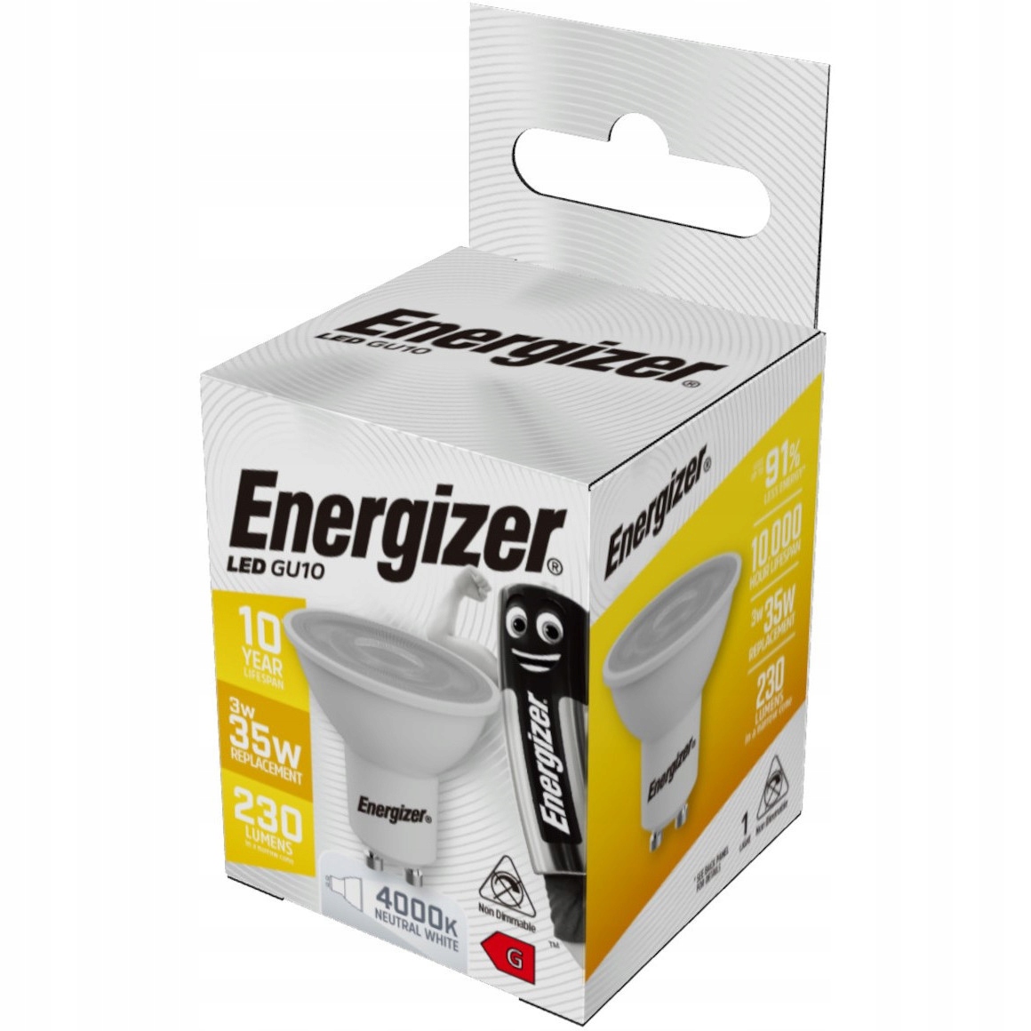 

Żarówka Energizer GU10 Led 3,1W 35W 230lm S17516