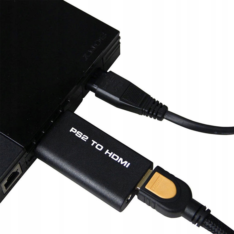 ADAPTER PS2 do HDMI KONWERTER PRZEJŚCIÓWKA AUDIO Stan opakowania oryginalne