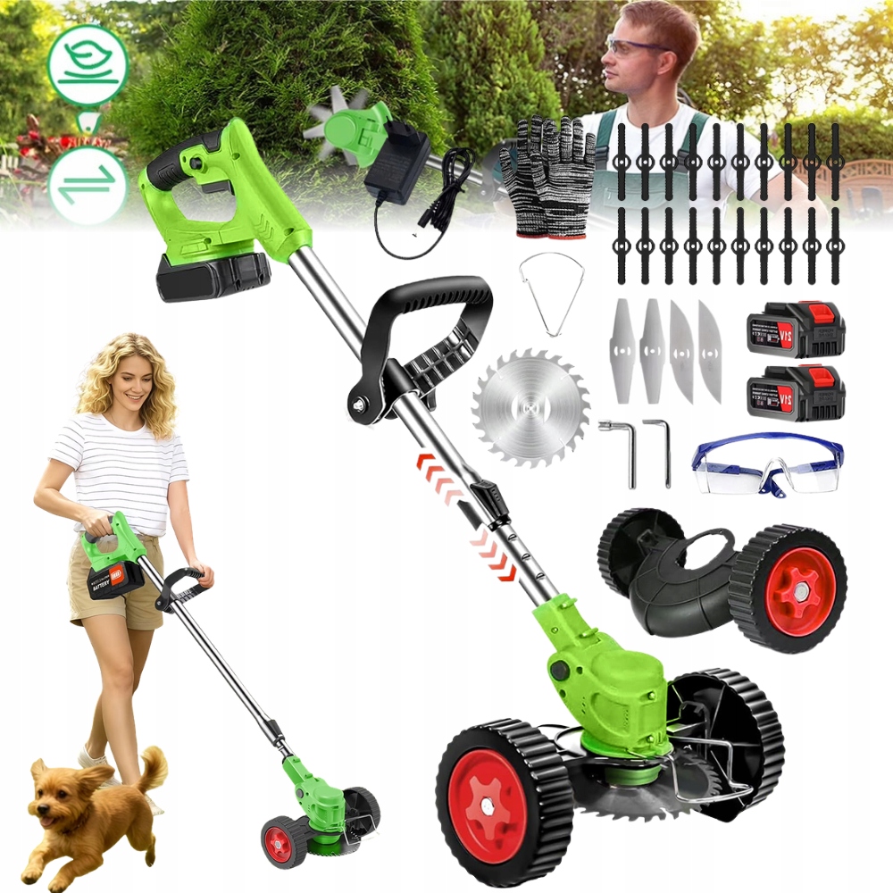 Aku Vyžínač Křovinořez Zahradní Sekačka Na Trávy