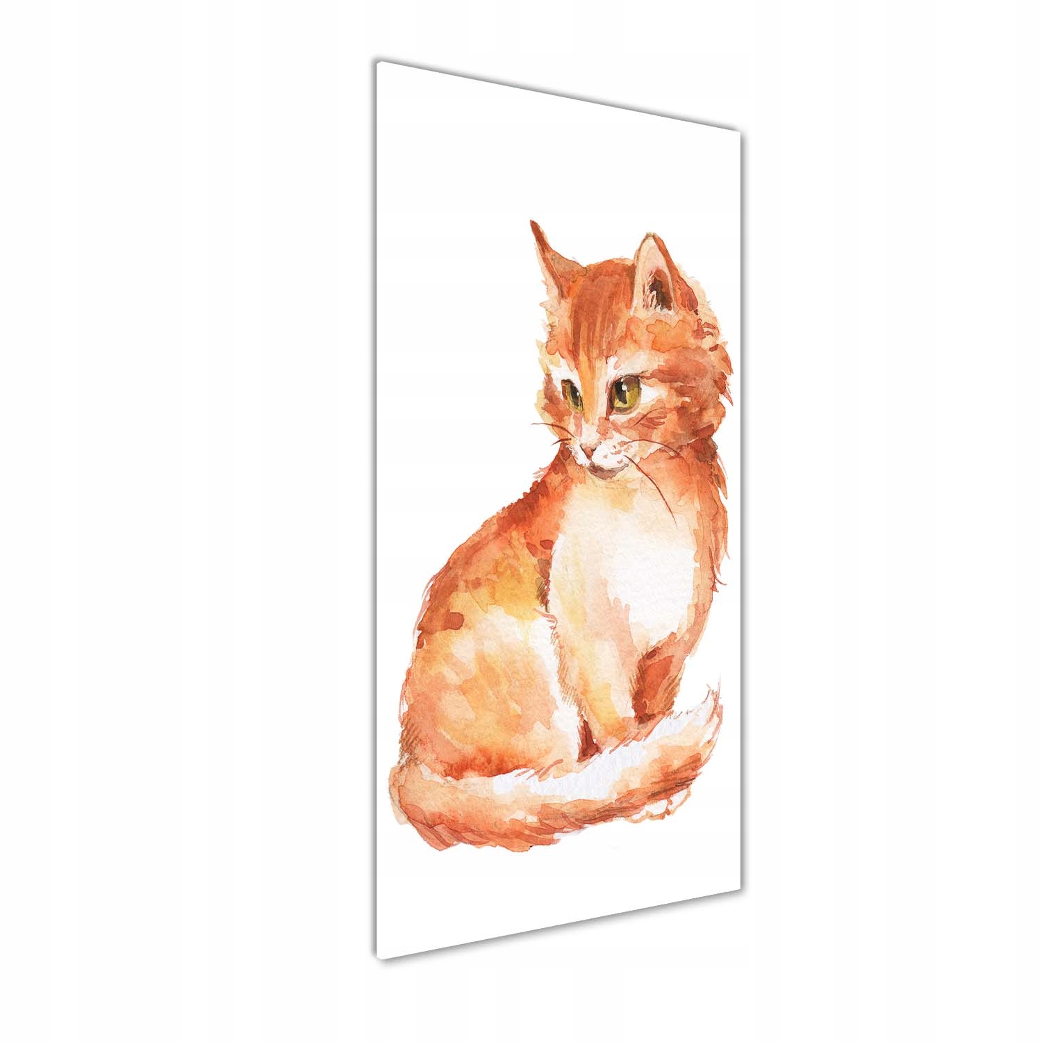 Fotoobraz tvrzené sklo Rudá kočka 50x125 cm